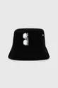 μαύρο Αναστρέψιμο βαμβακερό καπέλο Karl Lagerfeld Γυναικεία