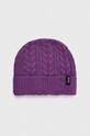 Čepice z vlněné směsi Bomboogie s příměsí vlny fialová LW8270TTRWO