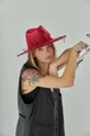 κόκκινο Μάλλινο καπέλο LE SH KA headwear Siver West Γυναικεία