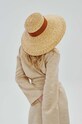 LE SH KA headwear kapelusz Straw Veil StrawVeil beżowy AW23