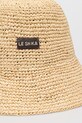 LE SH KA headwear kapelusz słomkowy damski BucketHat beżowy AW23