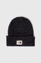 The North Face caciula imprimeu negru NF0A7WJLJK31