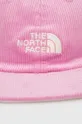 Κοτλέ καπέλο μπέιζμπολ The North Face ροζ