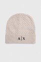 Armani Exchange czapka z domieszką wełny z domieszką wełny złoty 944661.3F304