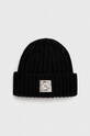 Čiapka Pepe Jeans hrubá čierna PL040347.999