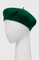 United Colors of Benetton beret wełniany zielony