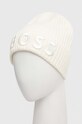 BOSS czapka wełniana 50497815 beżowy AW25