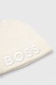 Akcesoria BOSS czapka wełniana 50497815 beżowy