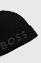 Akcesoria BOSS czapka wełniana 50497815 czarny