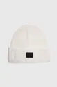 biały AllSaints czapka z domieszką wełny Damski