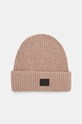 Čiapka s prímesou vlny AllSaints s prímesou vlny béžová AS101343