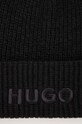 Αξεσουάρ Σκουφί από μείγμα μαλλιού HUGO 50500970 μαύρο