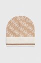 Čepice Guess středně silná béžová AW9979.WOL01