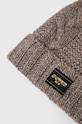 Akcesoria Superdry czapka z domieszką wełny W9010163A.1JO beżowy