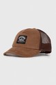 Superdry czapka z daszkiem aplikacja brązowy W9010170A.1JB