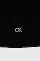 Σκούφος και κασκόλ από μείγμα μαλλιού Calvin Klein K60K611331 μαύρο
