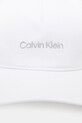 Bavlněná baseballová čepice Calvin Klein K60K610525 bílá SS25