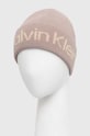 Аксесуари Шапка з домішкою вовни Calvin Klein K60K611151 бежевий