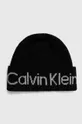 μαύρο Σκουφί από μείγμα μαλλιού Calvin Klein Γυναικεία