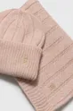 rosa Tommy Hilfiger cappello e sciarpa con aggiunta di lana
