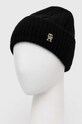 Tommy Hilfiger czapka i szalik z domieszką wełny AW0AW15367
