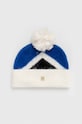 Tommy Hilfiger czapka z domieszką wełny z domieszką wełny granatowy AW0AW15305