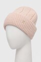 Tommy Hilfiger czapka z domieszką wełny AW0AW15307 różowy AW23