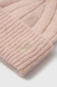 Akcesoria Tommy Hilfiger czapka z domieszką wełny AW0AW15307 różowy