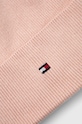 Akcesoria Tommy Hilfiger czapka z domieszką kaszmiru AW0AW15309 różowy