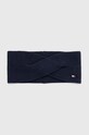 Tommy Hilfiger bentita cu un amestec de casmir uni bleumarin AW0AW15312