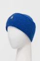 Tommy Hilfiger czapka z domieszką wełny niebieski