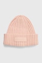 Kapa s dodatkom vune Tommy Hilfiger s dodatkom vune roza AW0AW15325