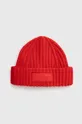crvena Kapa s dodatkom vune Tommy Hilfiger Ženski