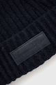 Akcesoria Tommy Hilfiger czapka z domieszką wełny AW0AW15325 granatowy