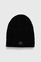 Tommy Jeans czapka z domieszką wełny z domieszką wełny czarny AW0AW15462