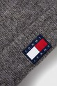Akcesoria Tommy Jeans czapka z domieszką wełny AW0AW15464 szary
