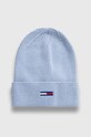 Tommy Jeans czapka aplikacja niebieski AW0AW15474