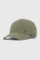 πράσινο Βαμβακερό καπέλο του μπέιζμπολ AllSaints Γυναικεία