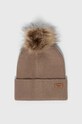 Barbour czapka i szalik LGS0054 beżowy AA00