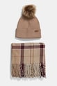 Barbour pălărie și eșarfă cu modele bej LGS0054