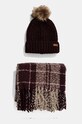 Шапка і шарф Barbour візерунок барвистий LGS0077