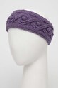Akcesoria Lauren Ralph Lauren opaska wełniana 454927210 fioletowy