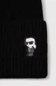 Karl Lagerfeld czapka z domieszką wełny 50 % Nylon, 40 % Wiskoza, 5 % Wełna, 5 % Kaszmir