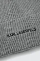 Čiapka s prímesou kašmíru Karl Lagerfeld 50 % Nylón, 40 % Viskóza, 5 % Kašmír, 5 % Vlna