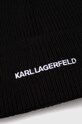 Doplnky Čiapka s prímesou kašmíru Karl Lagerfeld 236W3413 čierna