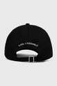 Karl Lagerfeld șapcă de baseball din bumbac 236W3402 negru AW23