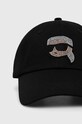 Accesorii Karl Lagerfeld șapcă de baseball din bumbac 236W3402 negru