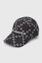szary Karl Lagerfeld czapka z daszkiem Unisex