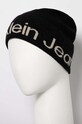 Vlněná čepice a šála Calvin Klein Jeans K60K611421 černá AW23