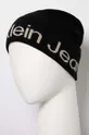 Μάλλινος σκούφος και κασκόλ Calvin Klein Jeans μαύρο
